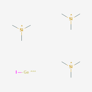 molecular formula C9H27GeISi3 B14236133 Silane, (iodogermylidyne)tris[trimethyl- CAS No. 404888-67-1