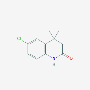 B1423614 6-Chloro-4,4-dimethyl-3,4-dihydroquinolin-2(1H)-one CAS No. 266359-63-1