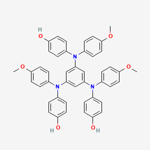 molecular formula C45H39N3O6 B14236141 4,4',4''-{Benzene-1,3,5-triyltris[(4-methoxyphenyl)azanediyl]}triphenol CAS No. 499139-69-4