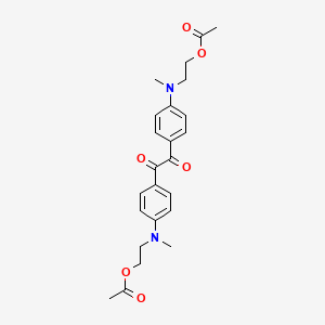 molecular formula C24H28N2O6 B14236149 (1,2-Dioxoethane-1,2-diyl)bis[(4,1-phenylene)(methylazanediyl)ethane-2,1-diyl] diacetate CAS No. 395682-06-1