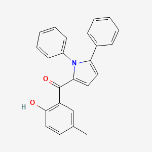 molecular formula C24H19NO2 B14236166 (1,5-Diphenyl-1H-pyrrol-2-yl)(2-hydroxy-5-methylphenyl)methanone CAS No. 374782-43-1