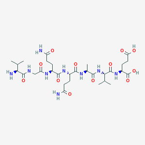 L-Valylglycyl-L-glutaminyl-L-glutaminyl-L-alanyl-L-valyl-L-glutamic acid