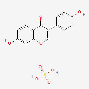 7-hydroxy-3-(4-hydroxyphenyl)-4H-chromen-4-one; sulfuric acid