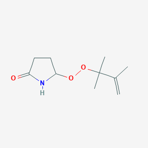 2-Pyrrolidinone, 5-[(1,1,2-trimethyl-2-propenyl)dioxy]-