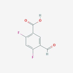 molecular formula C8H4F2O3 B1423660 2,4-二氟-5-甲酰基苯甲酸 CAS No. 1162674-68-1