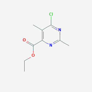 molecular formula C9H11ClN2O2 B1423661 Ethyl 6-chloro-2,5-dimethylpyrimidine-4-carboxylate CAS No. 76498-32-3