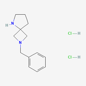 molecular formula C13H20Cl2N2 B1423663 2-Benzyl-2,5-diaza-spiro[3.4]octane dihydrochloride CAS No. 1159823-70-7