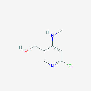 molecular formula C7H9ClN2O B1423669 [6-氯-4-(甲基氨基)吡啶-3-基]甲醇 CAS No. 449811-30-7