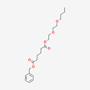 Benzyl 2-(2-butoxyethoxy)ethyl hexanedioate