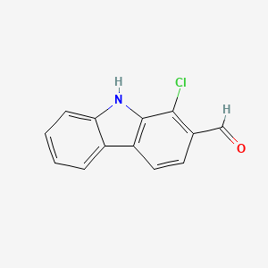 9H-Carbazole-2-carboxaldehyde, 1-chloro-