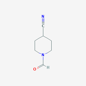 molecular formula C7H10N2O B1423679 4-氰基-1-甲酰基-哌啶 CAS No. 1176419-76-3