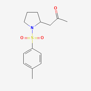 Pyrrolidine, 1-[(4-methylphenyl)sulfonyl]-2-(2-oxopropyl)-