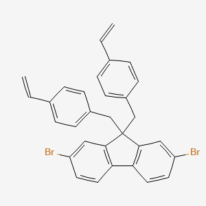 2,7-Dibromo-9,9-bis[(4-ethenylphenyl)methyl]-9H-fluorene