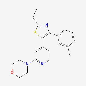 2-Ethyl-4-(3-methylphenyl)-5-(2-morpholino-4-pyridyl)-1,3-thiazole