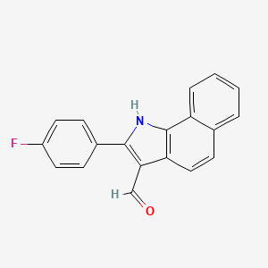 2-(4-fluorophenyl)-1H-benzo[g]indole-3-carbaldehyde