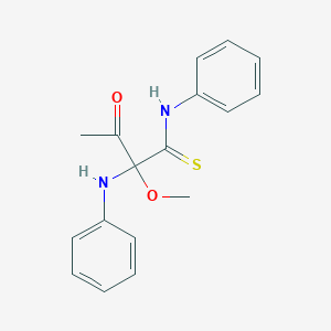 2-Anilino-2-methoxy-3-oxo-N-phenylbutanethioamide