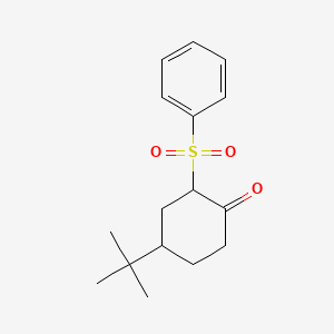 2-(Benzenesulfonyl)-4-tert-butylcyclohexan-1-one