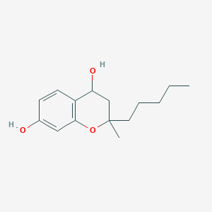 2H-1-Benzopyran-4,7-diol, 3,4-dihydro-2-methyl-2-pentyl-