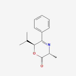 (3R,6S)-3-Methyl-5-phenyl-6-(propan-2-yl)-3,6-dihydro-2H-1,4-oxazin-2-one