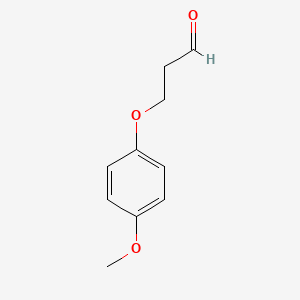 molecular formula C10H12O3 B14236887 Propanal, 3-(4-methoxyphenoxy)- CAS No. 479192-15-9