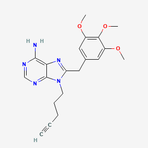 9-(Pent-4-yn-1-yl)-8-[(3,4,5-trimethoxyphenyl)methyl]-9H-purin-6-amine