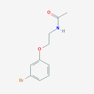 molecular formula C10H12BrNO2 B1423691 N-[2-(3-bromophenoxy)ethyl]acetamide CAS No. 1246653-45-1