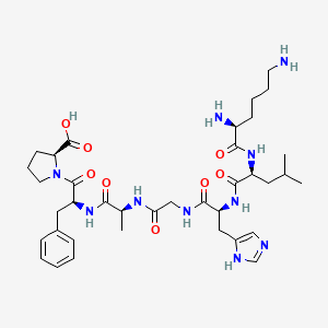 L-Lysyl-L-leucyl-L-histidylglycyl-L-alanyl-L-phenylalanyl-L-proline