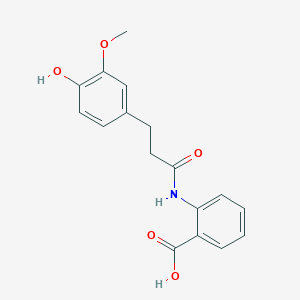 Benzoic acid, 2-[[3-(4-hydroxy-3-methoxyphenyl)-1-oxopropyl]amino]-