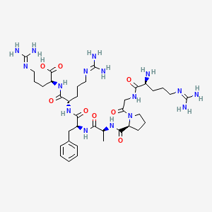 N~5~-(Diaminomethylidene)-L-ornithylglycyl-L-prolyl-L-alanyl-L-phenylalanyl-N~5~-(diaminomethylidene)-L-ornithyl-N~5~-(diaminomethylidene)-L-ornithine