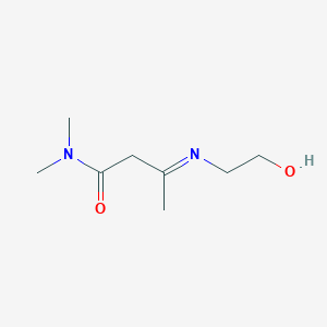 (3E)-3-[(2-Hydroxyethyl)imino]-N,N-dimethylbutanamide