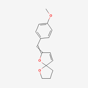 2-[(4-Methoxyphenyl)methylidene]-1,6-dioxaspiro[4.4]non-3-ene