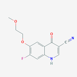 3-Quinolinecarbonitrile, 7-fluoro-1,4-dihydro-6-(2-methoxyethoxy)-4-oxo-