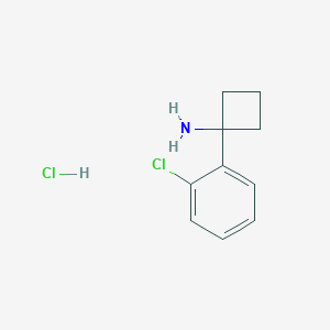 B1423713 1-(2-Chlorophenyl)cyclobutan-1-amine hydrochloride CAS No. 1228879-40-0