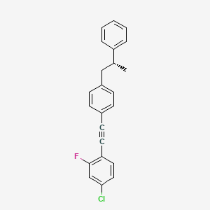 4-Chloro-2-fluoro-1-({4-[(2R)-2-phenylpropyl]phenyl}ethynyl)benzene