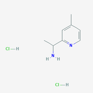 molecular formula C8H14Cl2N2 B1423715 1-(4-甲基吡啶-2-基)-乙胺二盐酸盐 CAS No. 1187932-01-9