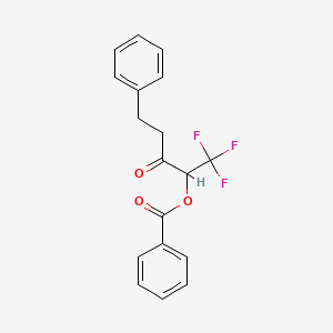 3-Pentanone, 2-(benzoyloxy)-1,1,1-trifluoro-5-phenyl-