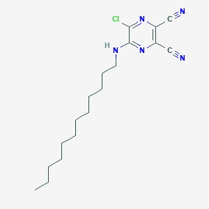 5-Chloro-6-(dodecylamino)pyrazine-2,3-dicarbonitrile