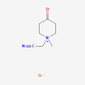 molecular formula C8H13BrN2O B14237174 1-(Cyanomethyl)-1-methyl-4-oxopiperidin-1-ium bromide CAS No. 499219-13-5