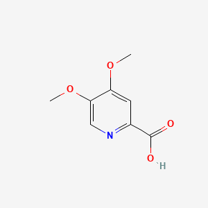 molecular formula C8H9NO4 B1423719 4,5-二甲氧基吡啶-2-羧酸 CAS No. 1256820-18-4