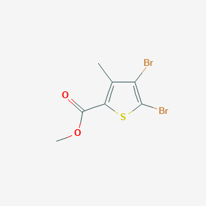 molecular formula C7H6Br2O2S B1423726 4,5-二溴-3-甲硫代噻吩-2-甲酸甲酯 CAS No. 648412-53-7