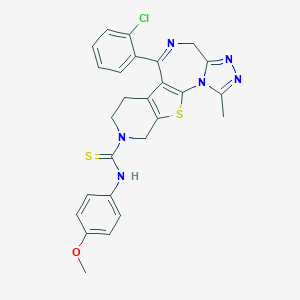 molecular formula C26H23ClN6OS2 B142373 Rocepafant CAS No. 132418-36-1