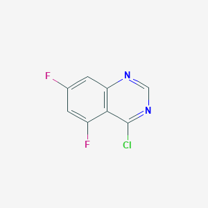 molecular formula C8H3ClF2N2 B1423735 4-氯-5,7-二氟喹唑啉 CAS No. 791602-75-0