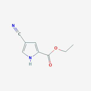 molecular formula C8H8N2O2 B1423736 Ethyl 4-cyano-1H-pyrrole-2-carboxylate CAS No. 944901-09-1