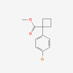 B1423737 Methyl 1-(4-bromophenyl)cyclobutane-1-carboxylate CAS No. 1236357-65-5