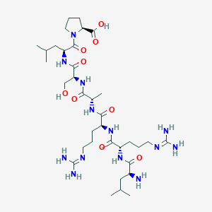 L-Leucyl-N~5~-(diaminomethylidene)-L-ornithyl-N~5~-(diaminomethylidene)-L-ornithyl-L-alanyl-L-seryl-L-leucyl-L-proline