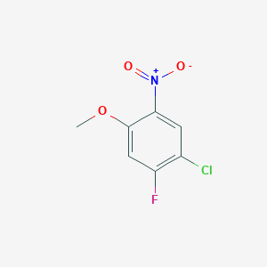 molecular formula C7H5ClFNO3 B1423764 1-Chloro-2-fluoro-4-methoxy-5-nitrobenzene CAS No. 1089280-66-9