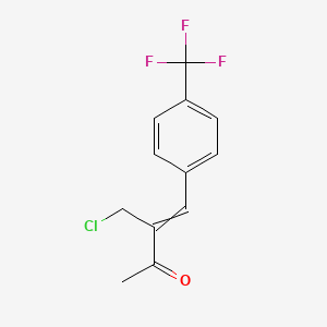 3-(Chloromethyl)-4-[4-(trifluoromethyl)phenyl]but-3-en-2-one