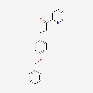 2-Propen-1-one, 3-[4-(phenylmethoxy)phenyl]-1-(2-pyridinyl)-