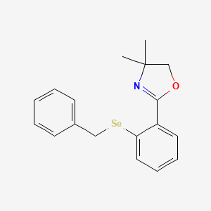 Oxazole, 4,5-dihydro-4,4-dimethyl-2-[2-[(phenylmethyl)seleno]phenyl]-