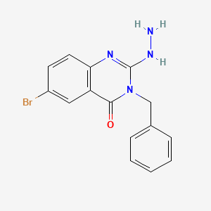 3-Benzyl-6-bromo-2-hydrazinylquinazolin-4(3H)-one